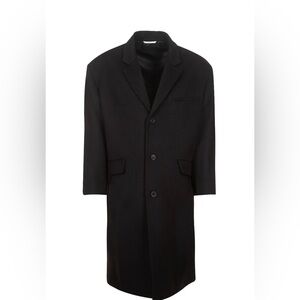 NWT Valentino Wool Single Breasted Rear Pocket Coat IT Size 46 US 36. 23x46